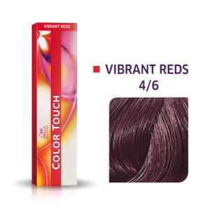 wella professionals, color touch, ammonia free, semi permanent hair dye, 4/6 medium violet brown, 60 ml