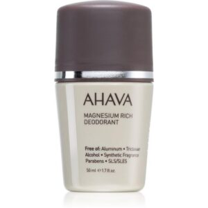 ahava, ahava, magnesium, anti perspirant, deodorant roll on, for men, 50 ml