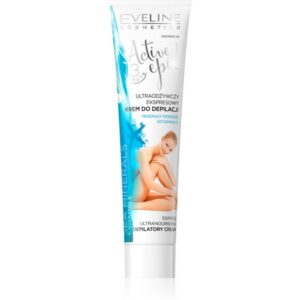 eveline cosmetics, active epil, hair removal cream, all skin types, for legs & arms, 125 ml