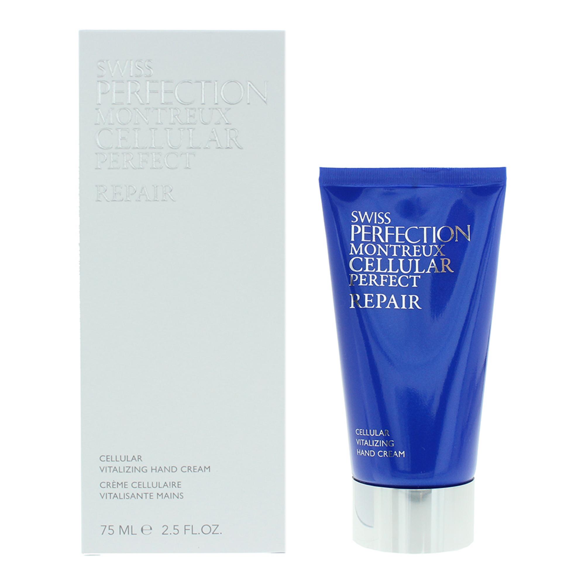 swiss perfection, cellular vitalizing, vitalizing, hand cream, 75 ml swiss perfection, cellular vitalizing, vitalizing, hand cream, 75 ml