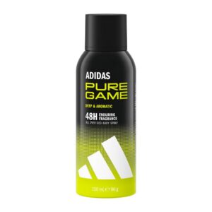 adidas, pure game, 48h protection, deodorant spray, for men, 150 ml