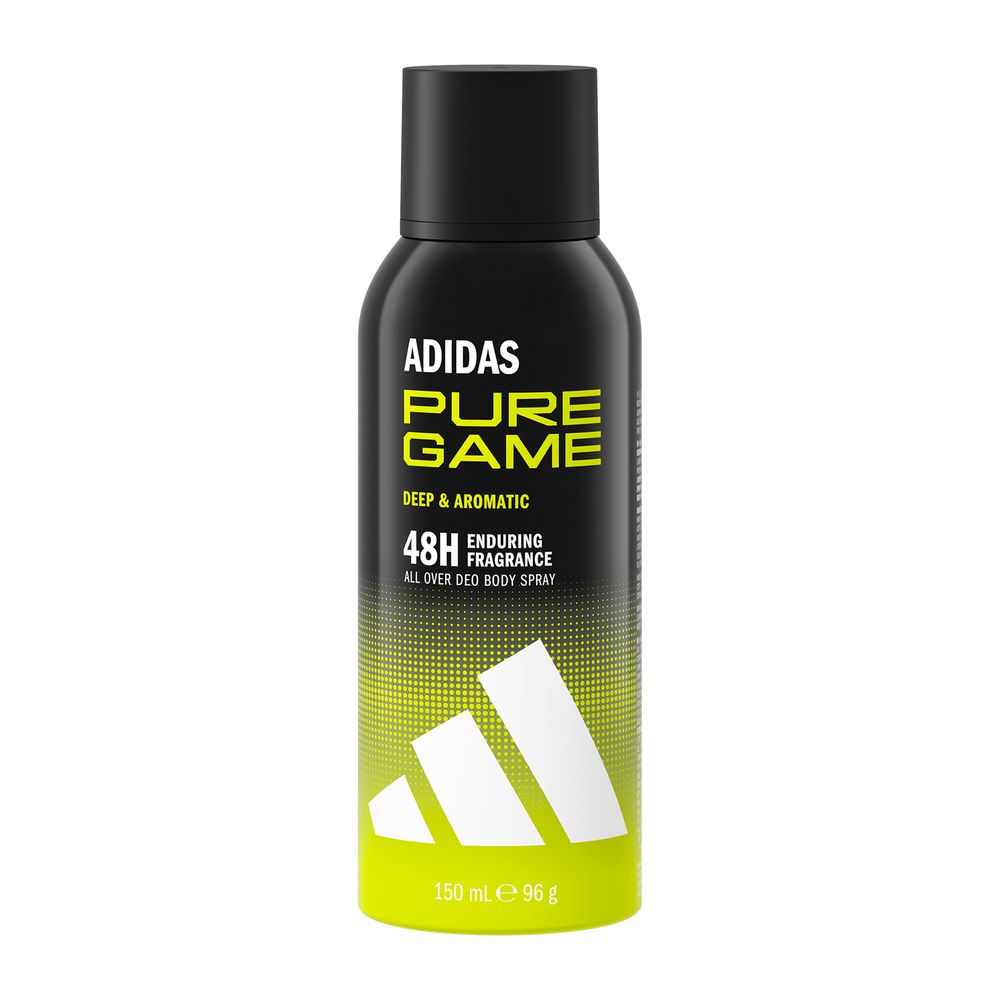 adidas, pure game, 48h protection, deodorant spray, for men, 150 ml adidas, pure game, 48h protection, deodorant spray, for men, 150 ml