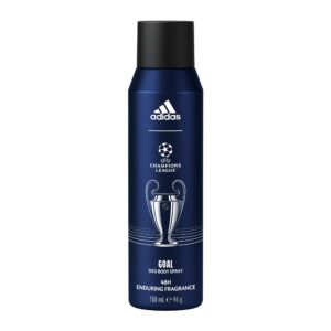 adidas, uefa 11 goal edition, 48h protection, deodorant spray, for men, 150 ml