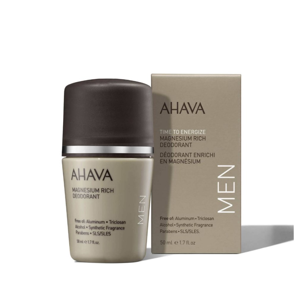 ahava, ahava, magnesium, anti perspirant, deodorant roll on, for men, 50 ml ahava, ahava, magnesium, anti perspirant, deodorant roll on, for men, 50 ml