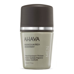 ahava, ahava, magnesium, anti perspirant, deodorant roll on, for men, 50 ml