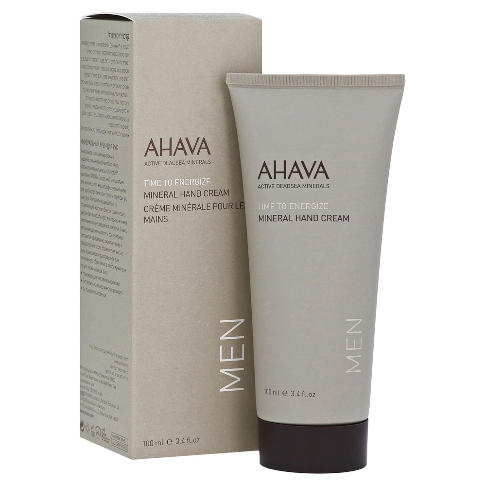 ahava, men time to energize mineral, hydrating, hand cream, 100 ml ahava, men time to energize mineral, hydrating, hand cream, 100 ml