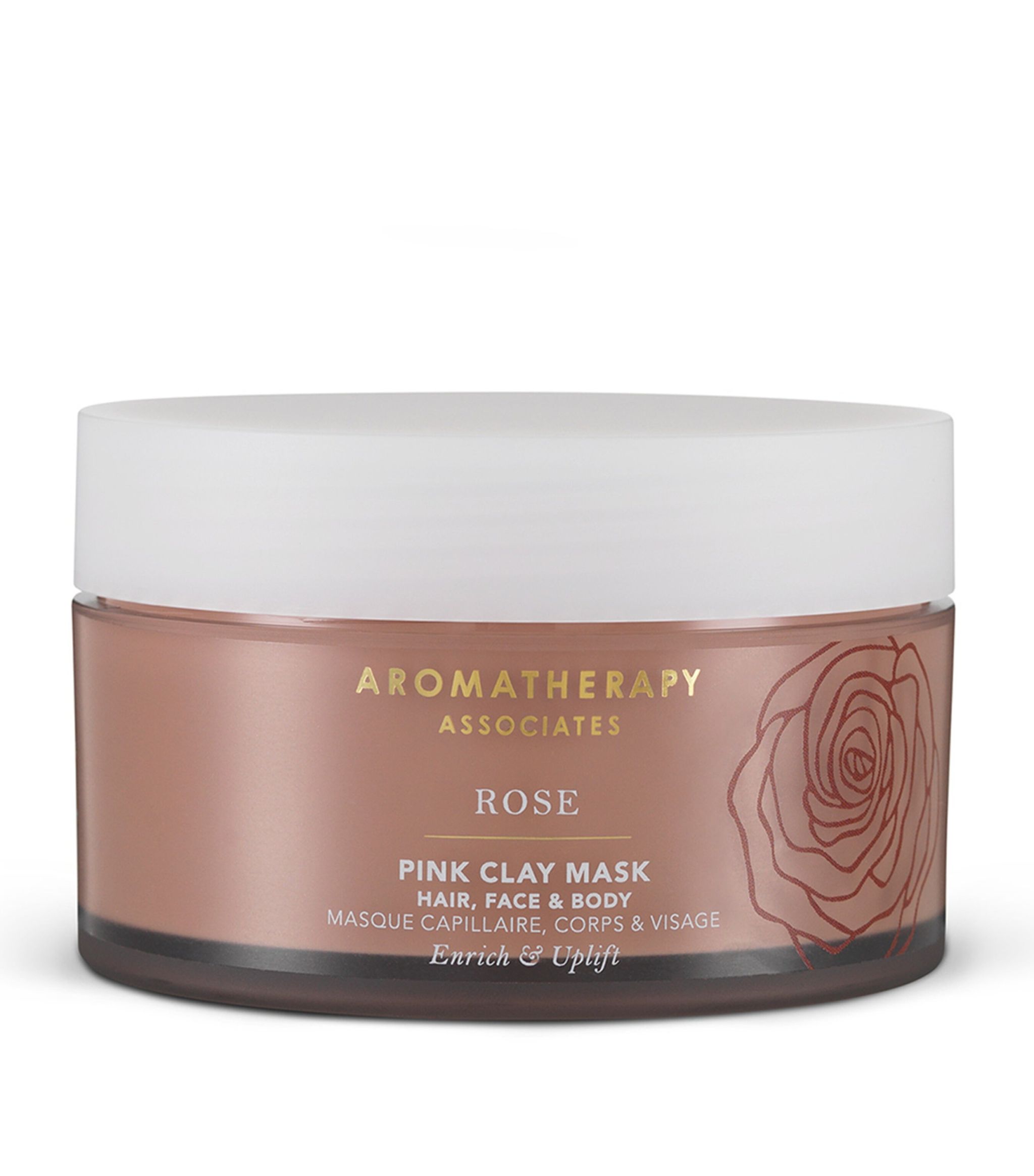 aromatherapy associates, rose, essential oils, eliminates impurities, clay mask, 200 ml *tester aromatherapy associates, rose, essential oils, eliminates impurities, clay mask, 200 ml *tester