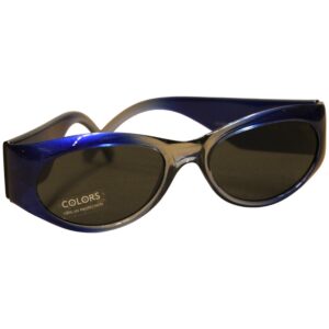 benetton, united colors of benetton, sunglasses, blue oval, unisex