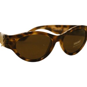 benetton, united colors of benetton, sunglasses, brown print cat`s eye, unisex