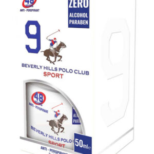 beverly hills polo club, 1982 sport 9, anti perspirant, deodorant spray, for men, 50 ml