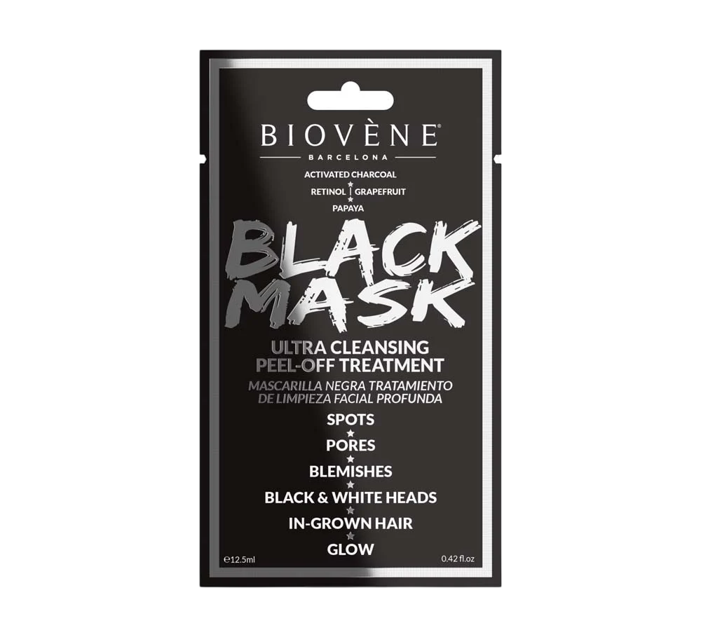 biovene, black mask, cleansing, peel off mask, for face, 12.5 ml *tester biovene, black mask, cleansing, peel off mask, for face, 12.5 ml *tester