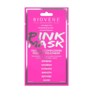 biovene, pink mask, glowing, peel off mask, for face, 12.5 ml *tester