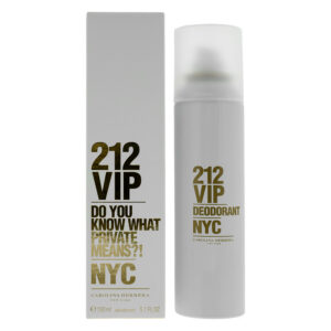 carolina herrera, 212 vip, deodorant spray, for women, 150 ml