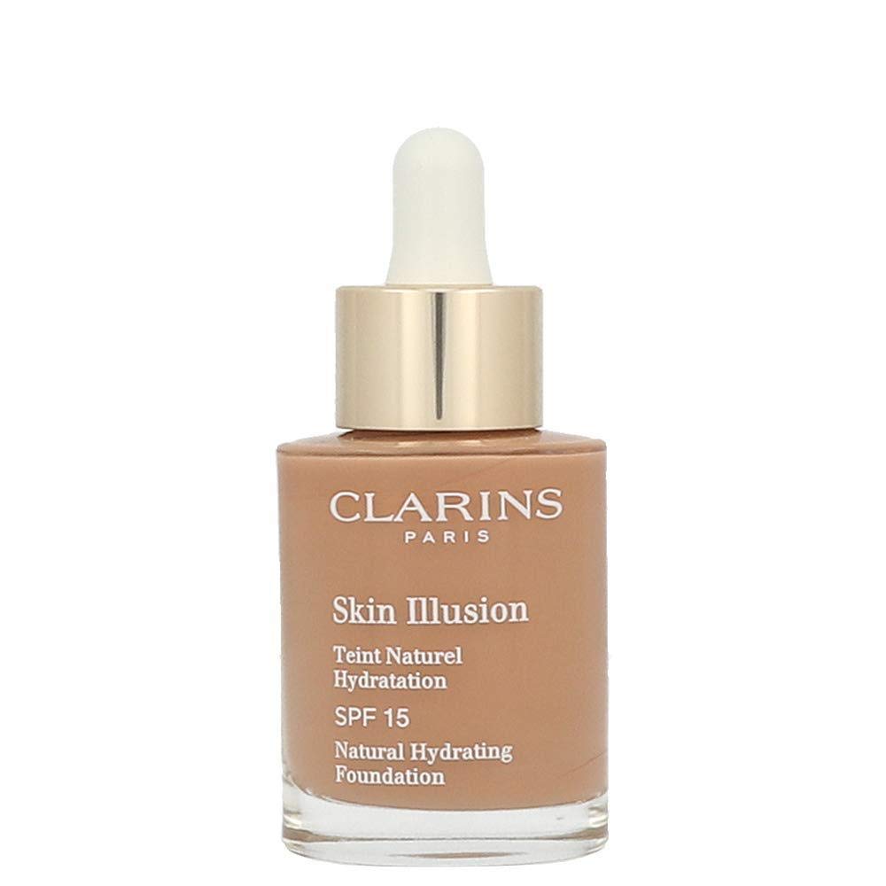 clarins, skin illusion, colour correcting, liquid foundation, 113, chestnut, spf 15, 30 ml *tester clarins, skin illusion, colour correcting, liquid foundation, 113, chestnut, spf 15, 30 ml *tester