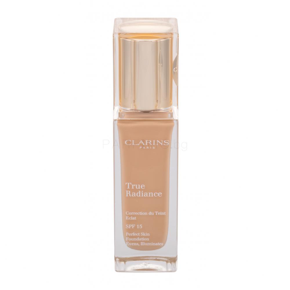 clarins, true radiance, liquid foundation, 110, honey, spf 15, 15 ml *tester clarins, true radiance, liquid foundation, 110, honey, spf 15, 15 ml *tester