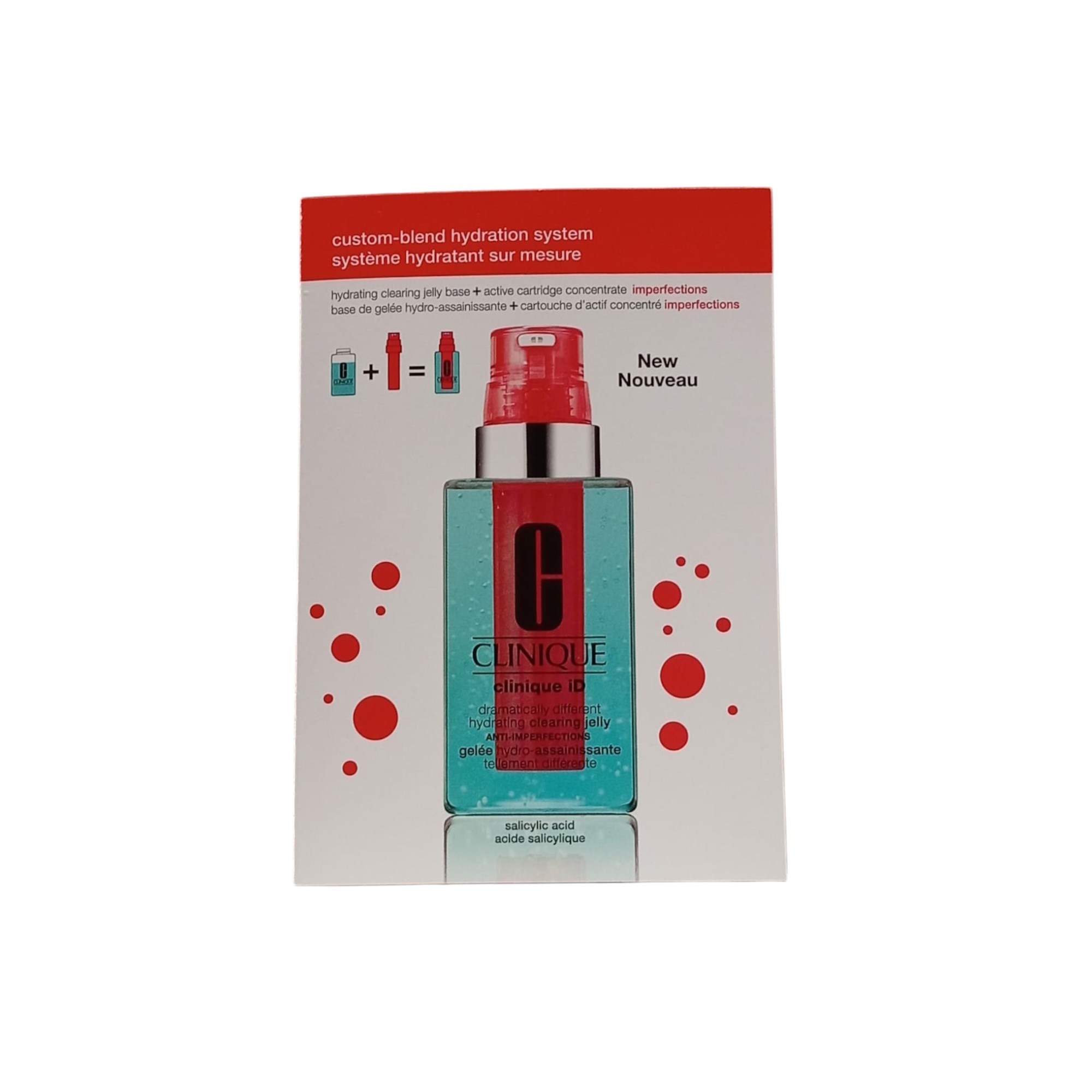 clinique, clinique id dramatically different hydrating clearing jelly anti imperfections, clear/restore surface, day & night, local treatment gel, for face & neck, 1.5 ml *tester clinique, clinique id dramatically different hydrating clearing jelly anti imperfections, clear/restore surface, day & night, local treatment gel, for face & neck, 1.5 ml *tester