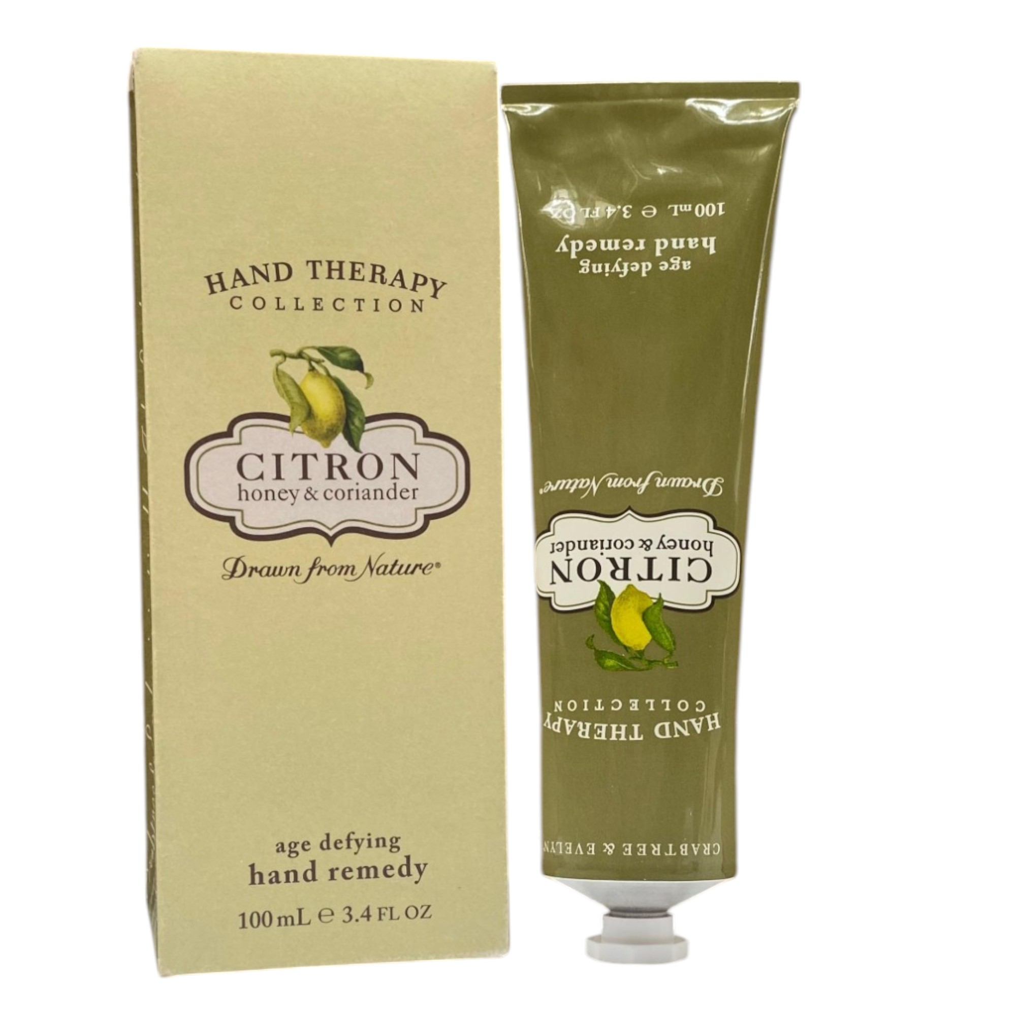 crabtree & evelyn, citron, honey & coriander, age defying, hand cream, 100 g crabtree & evelyn, citron, honey & coriander, age defying, hand cream, 100 g