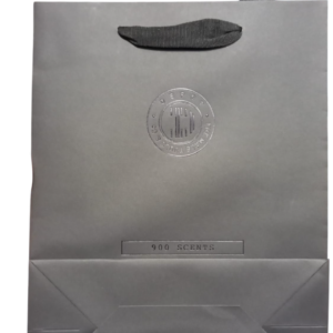 depot, 900 scents, gwp cardboard bag, dark grey
