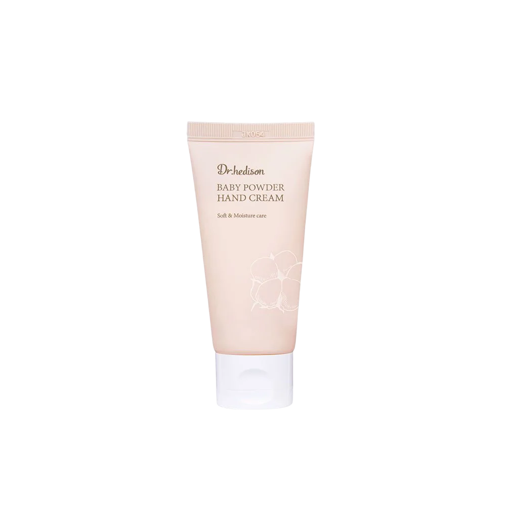 dr. hedison, baby powder, shea butter, moisturizing, hand cream, 50 ml dr. hedison, baby powder, shea butter, moisturizing, hand cream, 50 ml