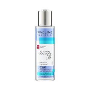 eveline cosmetics, glycol theraphy, 5% acide glycolic, anti imperfections, tonic lotion, for face, 150 ml *tester
