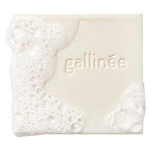 gallinee, microbiome skincare, prebiotics & postbiotics, soothing, cleansing bar, for face & body, 100 g *tester