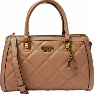guess, abey, textile bag, beige, hwqb8558060, for women