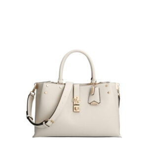guess, albury, synthetic leather, textile bag, white, for women, 31.5 x 22 x 13.5 cm
