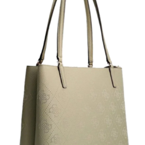guess, amara, 4g logo, textile crossbody bag, olive green, hwsg8493100, 34 x 29 x 11 cm, for women