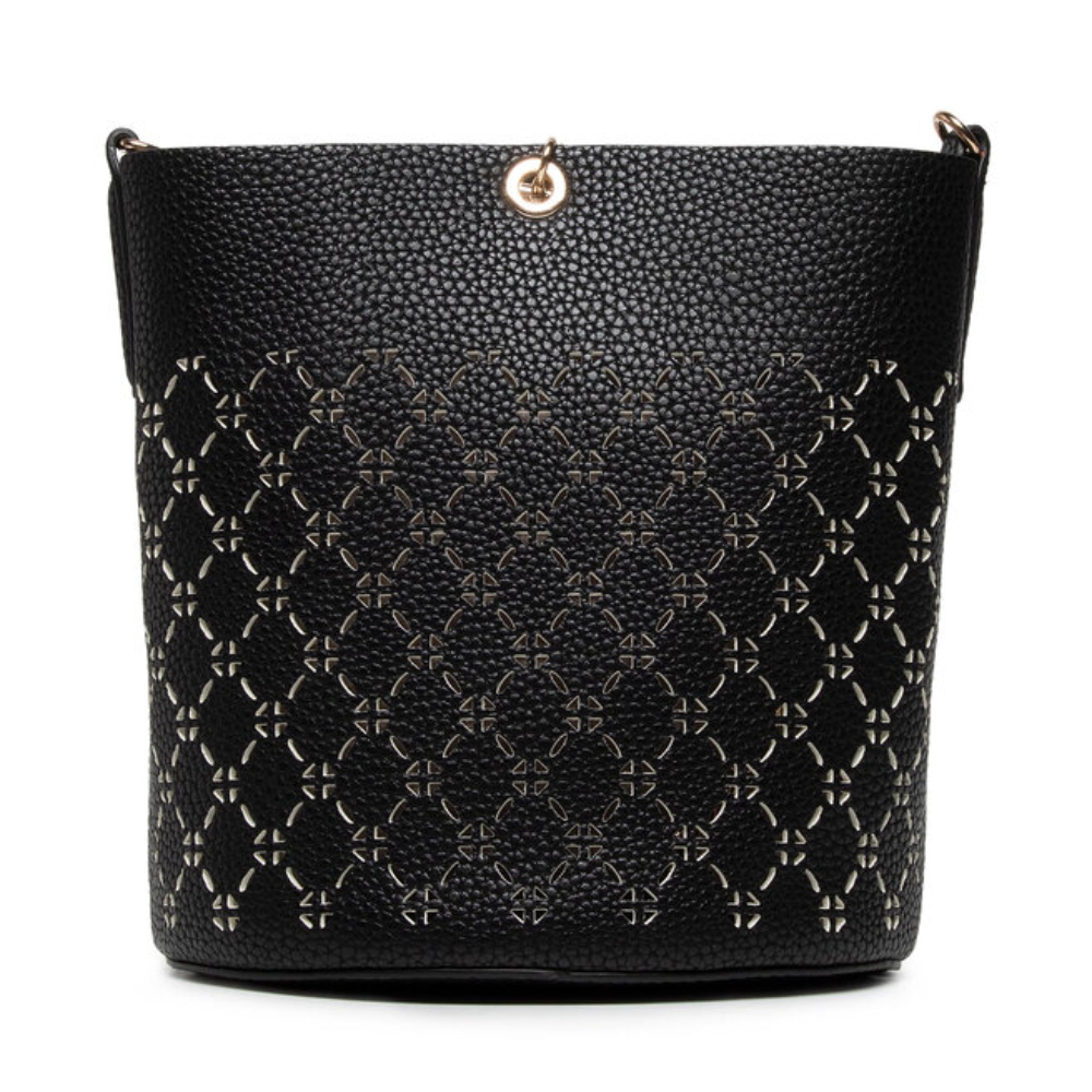 guess, amara, synthetic leather, textile backpack, black, xg849301, for women, 18/21 x 20 x 14 / 14/18 x 17.5 x 6.5 cm guess, amara, synthetic leather, textile backpack, black, xg849301, for women, 18/21 x 20 x 14 / 14/18 x 17.5 x 6.5 cm