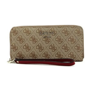 guess, amara, textile wallet, 4g logo, swsg6995460, black, for women