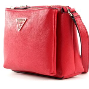guess, becca, textile crossbody bag, red, for women