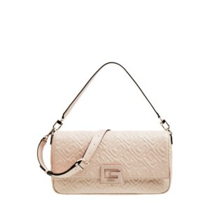 guess, brightside, polyurethane, textile bag, shoulder bag, rosewood, for women