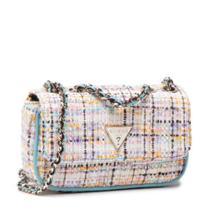 guess, cessily, textile crossbody bag, multicolour, hwtm76, for women