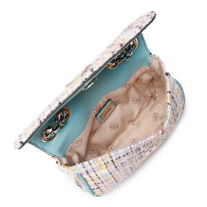 guess, cessily, textile crossbody bag, multicolour, hwtm76, for women