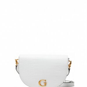guess, danna, polyurethane, textile bag, white, hwca8420190whi, for women, 24 x 17 x 5 cm