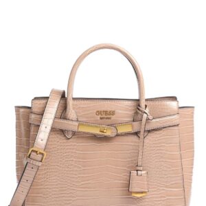 guess, enisa, textile bag, light brown, hwca8421060cam, for women