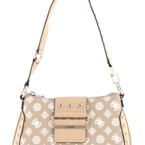 guess, greta, textile handbag, mini, sand, hwvb81 29210, 16 x 29 x 5.3 cm