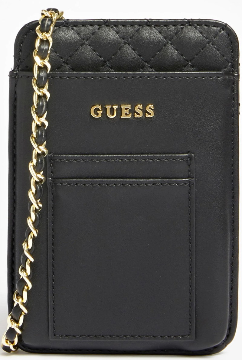 guess, guess, polyurethane, textile bag, pouch phone, black, pw1510p2301, for women, 16.5 x 3 x 11 cm guess, guess, polyurethane, textile bag, pouch phone, black, pw1510p2301, for women, 16.5 x 3 x 11 cm