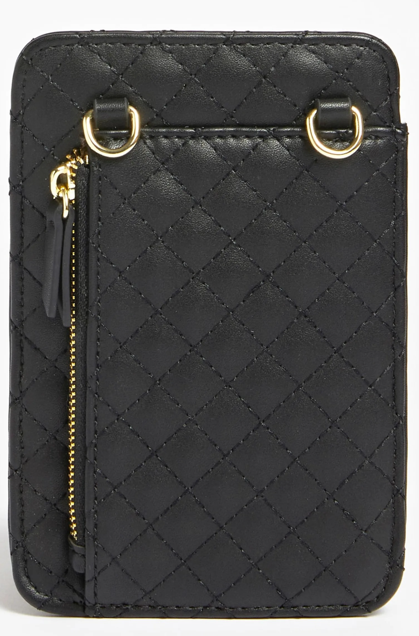 guess, guess, polyurethane, textile bag, pouch phone, black, pw1510p2301, for women, 16.5 x 3 x 11 cm guess, guess, polyurethane, textile bag, pouch phone, black, pw1510p2301, for women, 16.5 x 3 x 11 cm
