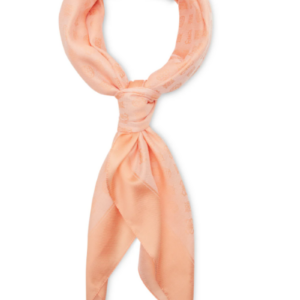 guess, helaina kefiah, textile scarf, coral, 4g logo, aw8850 pol03, 135 x 135 cm, for women