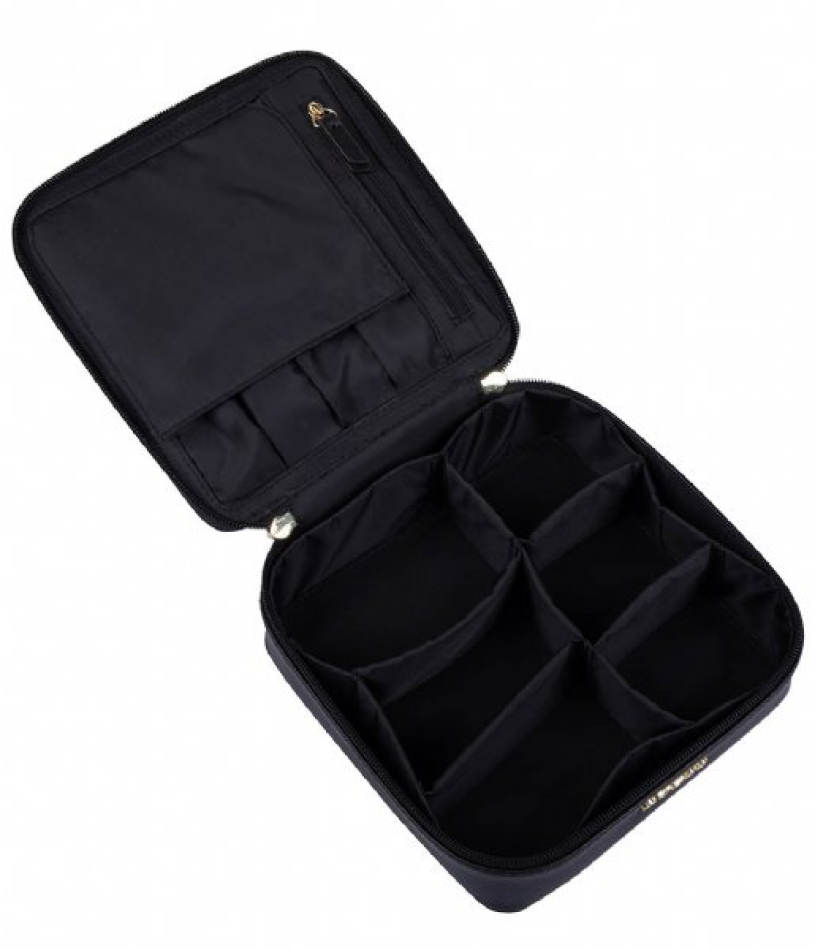 guess, holdall, synthetic leather, textile bag, jewelry case, black, for women, 18 x 6 x 18cm guess, holdall, synthetic leather, textile bag, jewelry case, black, for women, 18 x 6 x 18cm