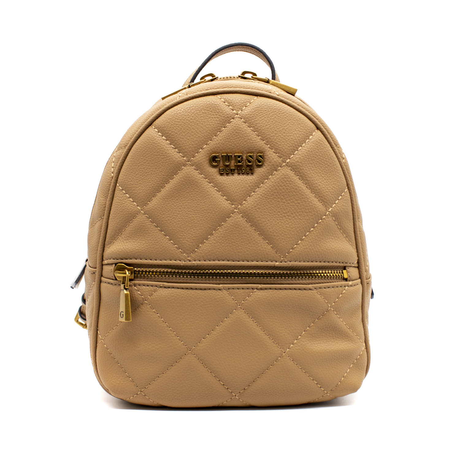 guess, abey, synthetic leather, textile backpack, beige, hwqb8558320, for women guess, abey, synthetic leather, textile backpack, beige, hwqb8558320, for women