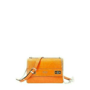 guess, katey, convertible xbody flap, textile crossbody bag, orange, hwcg78 70210, 23.5 x 16 x 7.5 cm, for women