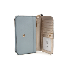 guess, laurel, textile bag, phone organizer, pale cloud, swzg85, for women, 12 x 19.5 x 5.5 cm