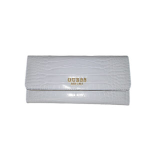 guess, laurel, textile wallet, slg large zip, swca8500500pod, pale cloud, for women