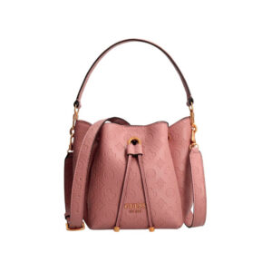 guess, zanelle, synthetic fabric, textile handbag, biscuit, pa849201, 22 x 15 x 5 cm