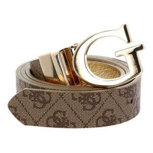 guess, mika, textile belt, bw7423vin30, brown, for women, size m