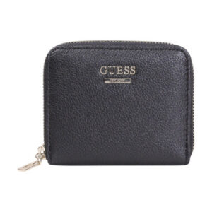guess, naya, textile wallet, vg788137, black, for women