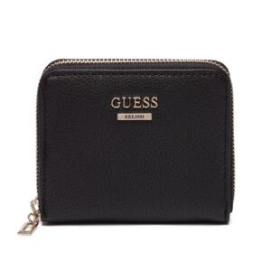 guess, naya, textile wallet, swvg78 81370, black, for women