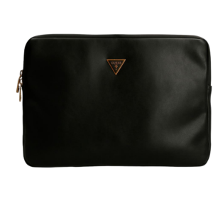 guess, scala, textile handbag, document holder, black